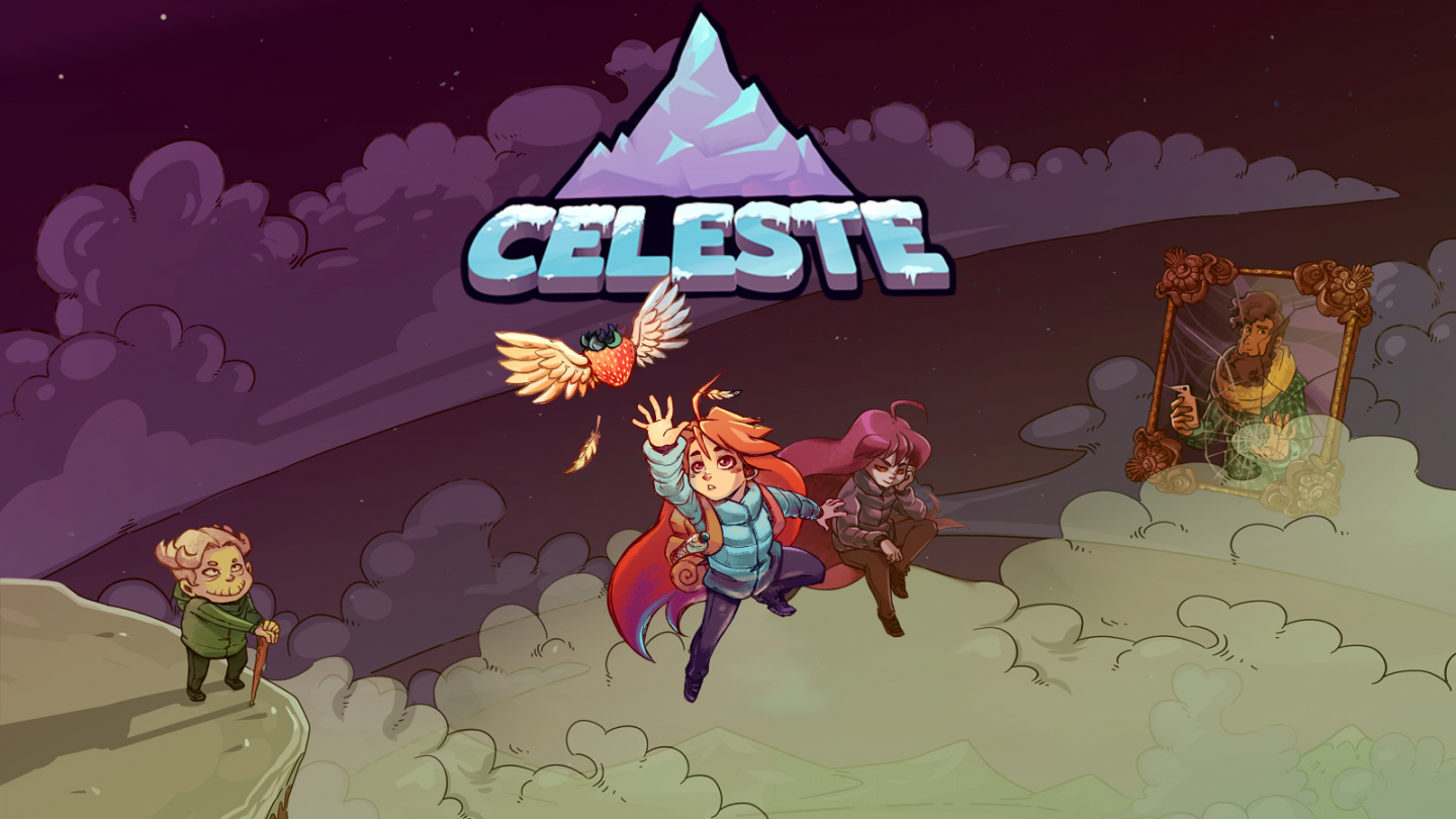 Celeste. Селеста игра. Селеста платформер. Celeste обложка игры. Гора Селеста игра.