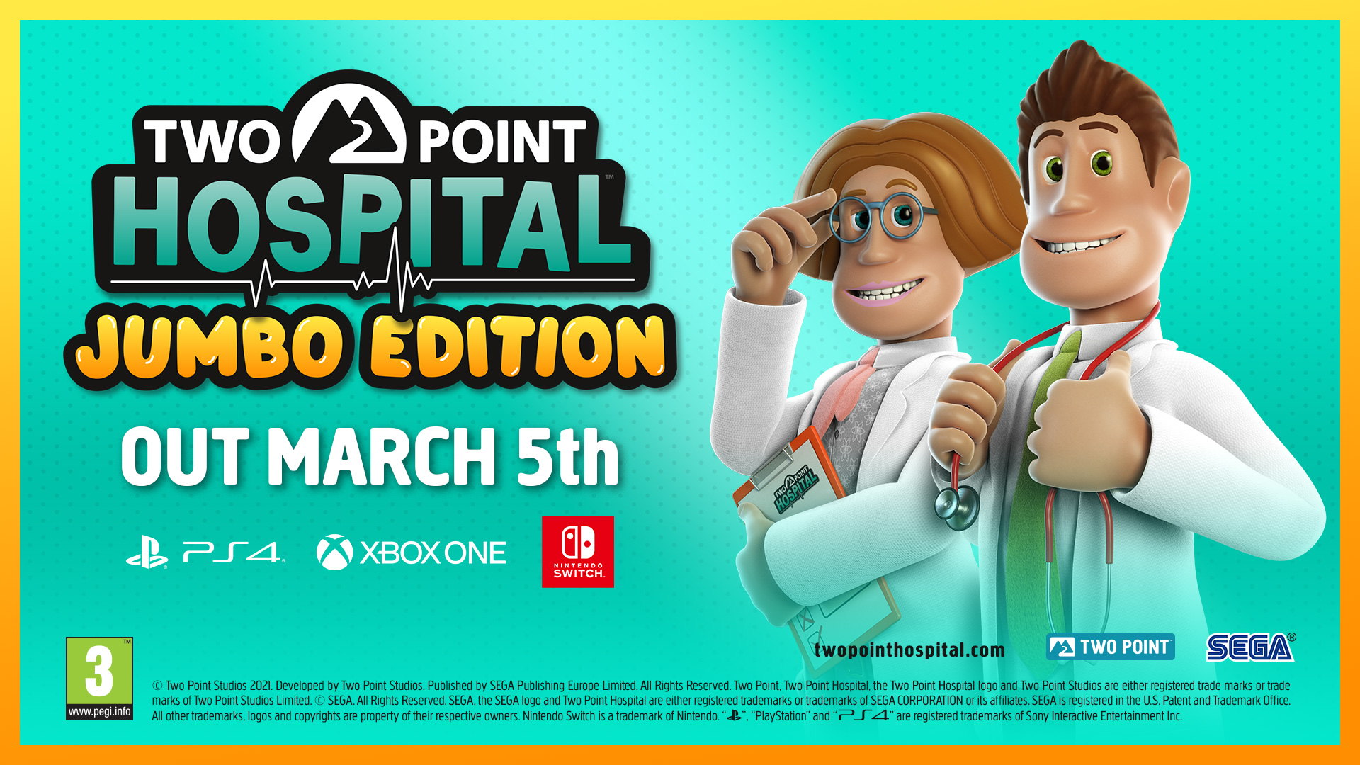Вы сейчас просматриваете Two Point Hospital – издание JUMBO Edition для консолей будет выпущено 5 марта
