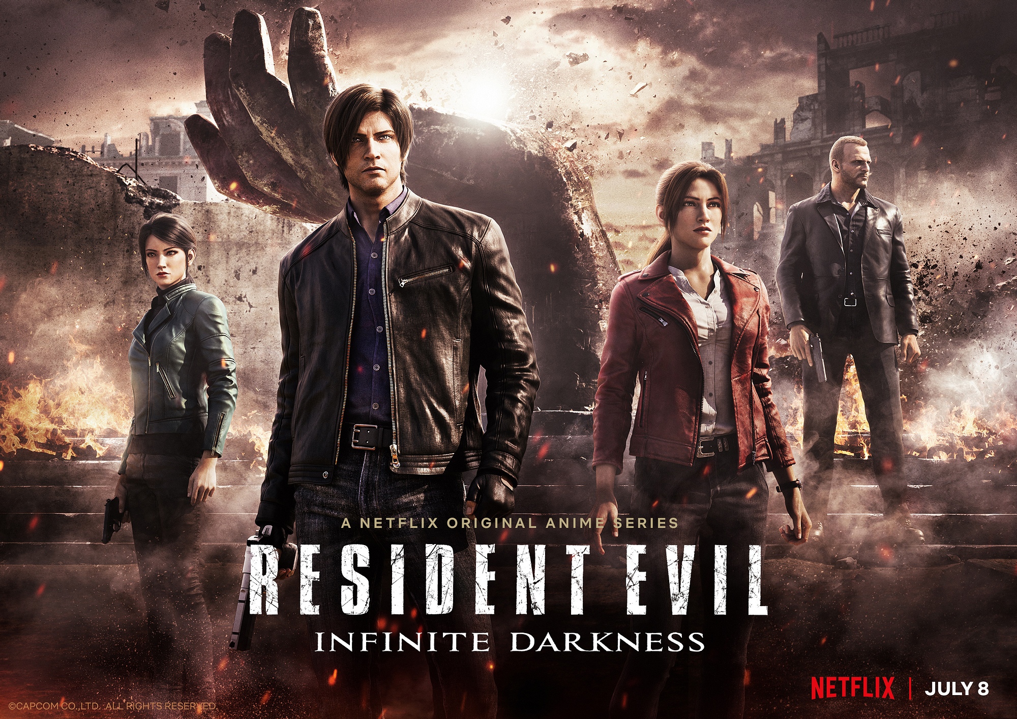 Вы сейчас просматриваете Вышел новый трейлер анимационного сериала Resident Evil: Infinite Darkness