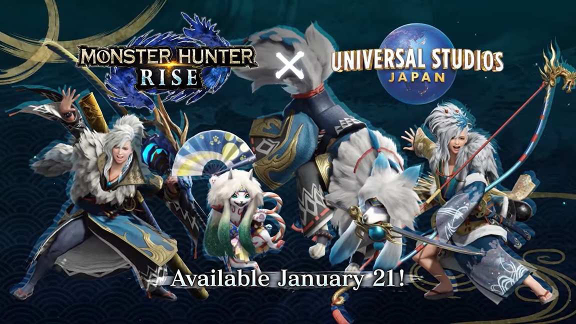 Вы сейчас просматриваете Capcom анонсировала коллаборацию между Monster Hunter Rise и Universal Studios Japan